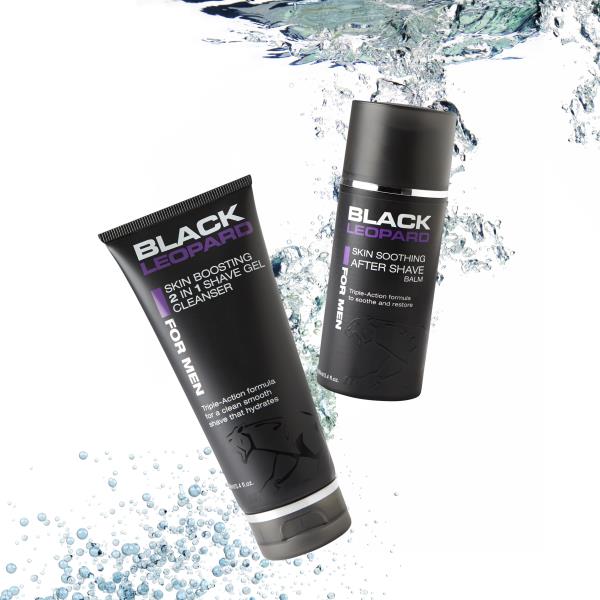 Black Leopard skincare: made for men, packaged by Quadpack